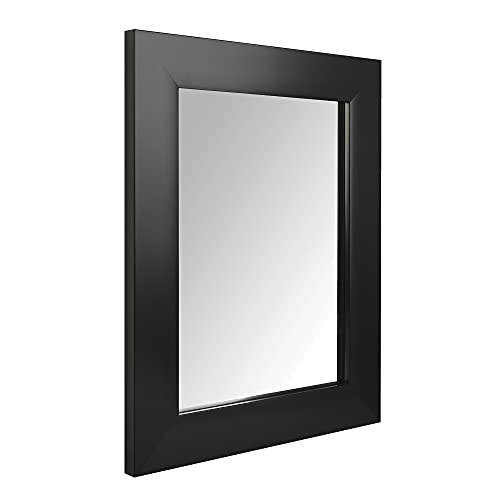  Rectangular Wall Mount Mirror 24" x 36", Wide Trim, White