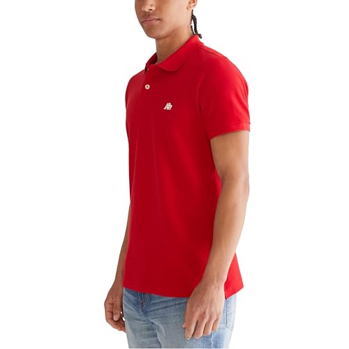 AEROPOSTALE Men's Polo, Deep Navy, Medium