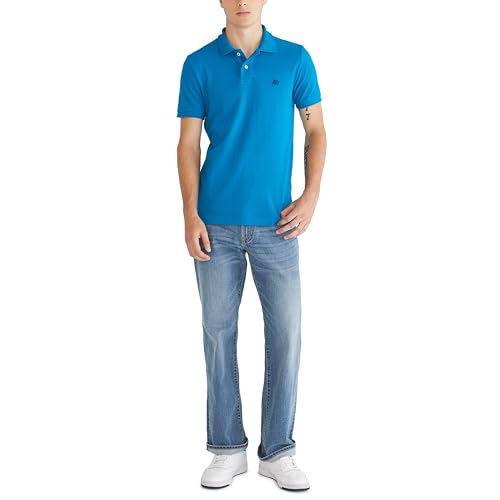 AEROPOSTALE Men's Polo, Deep Navy, Medium