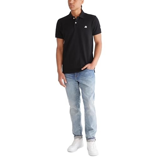 AEROPOSTALE Men's Polo, Deep Navy, Medium