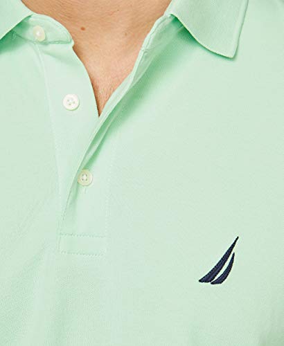 Nautica Men's Short Sleeve Solid Stretch Cotton Pique Polo Shirt, Pale Coral, X-Large