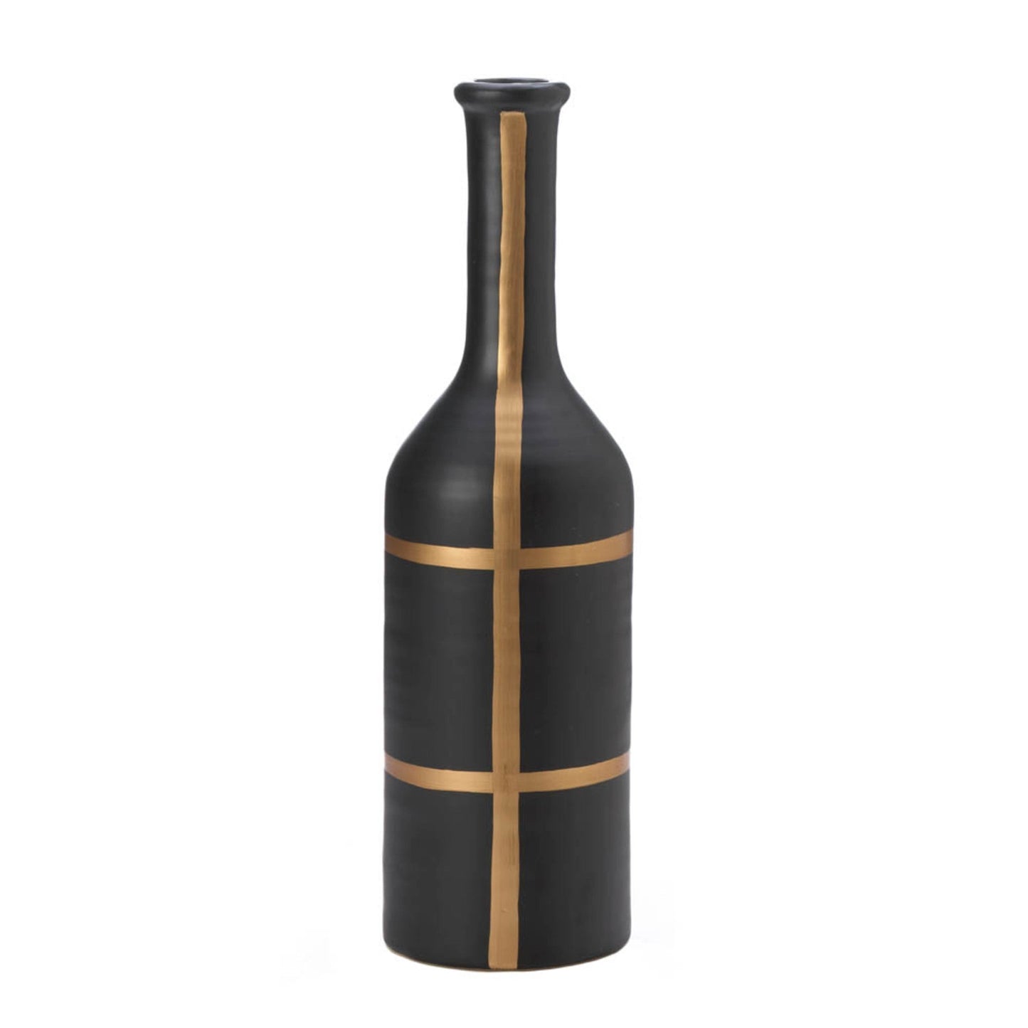 Iberia Black and Gold Vase by Nikki Chu - Modern Home Decor