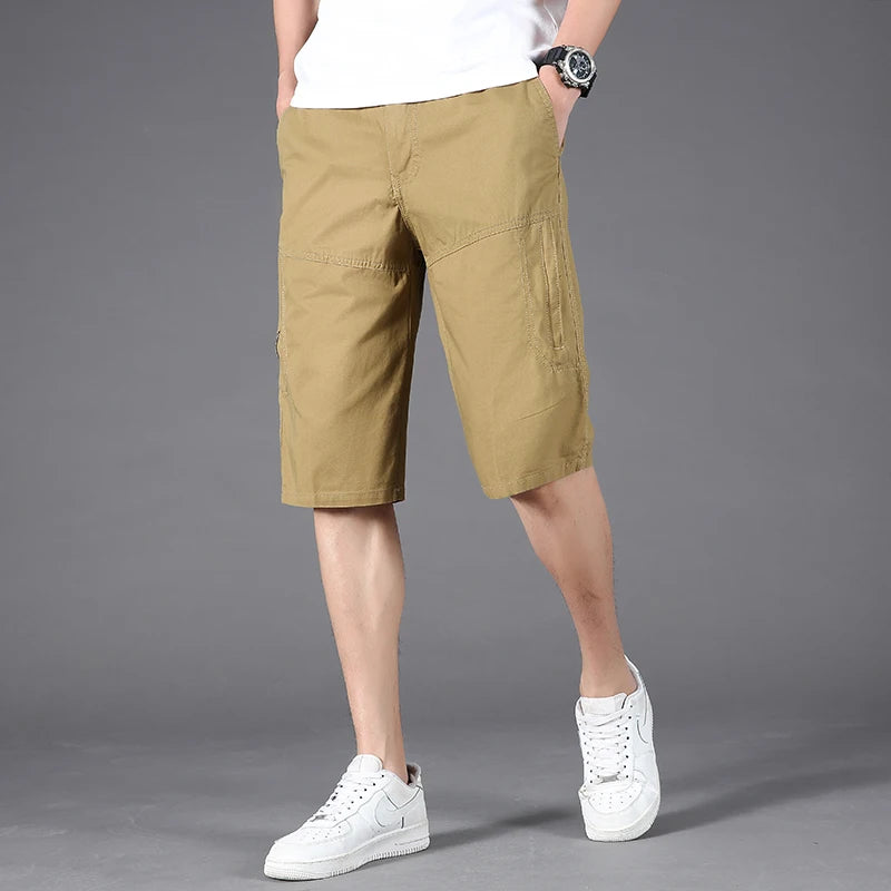 2024 summer new style Men's fashion Shorts Mens Tactical Pants Casual Big Pocket Sports Slacks Cargo Trousers male Size XL-6XL