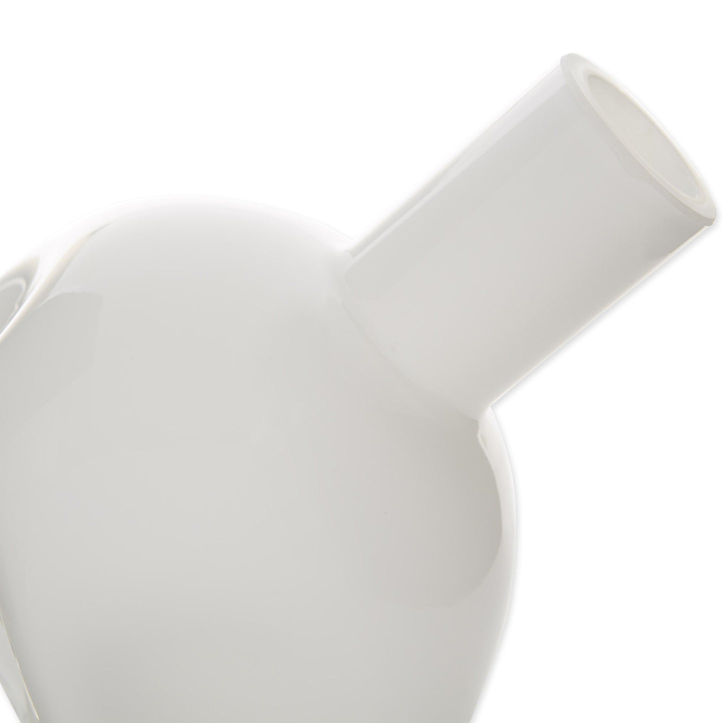 Accent Plus White Abstract Vase - Elegant Home Decor