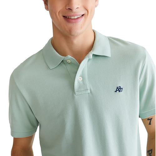 AEROPOSTALE Men's Polo, Deep Navy, Medium