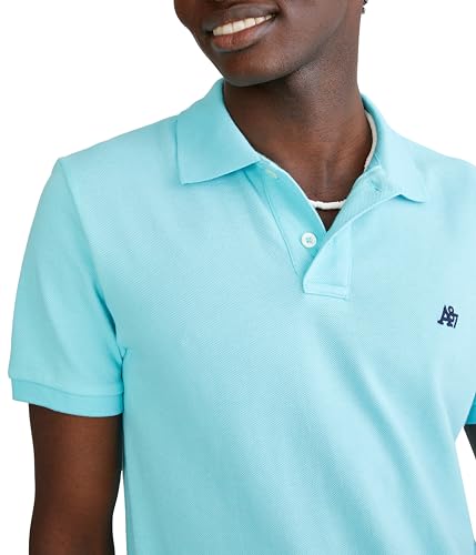 AEROPOSTALE Men's Polo, Deep Navy, Medium