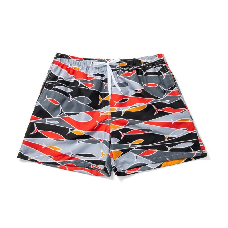 Summer Cargo Shorts Men Fitness Gym Shorts Casual Sportswear Male Print Male Surf Beach Shorts Men Oversized