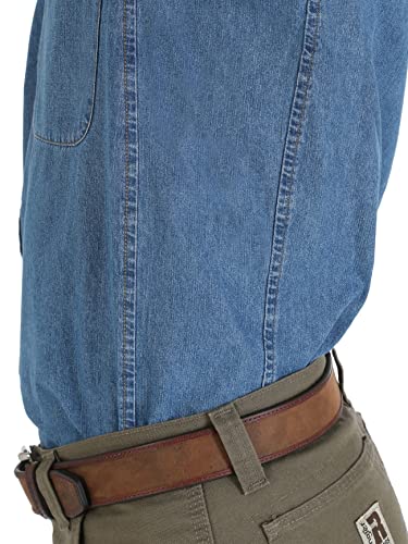 Wrangler Riggs Workwear men's Denim Work Shirt, Antique Navy, Medium