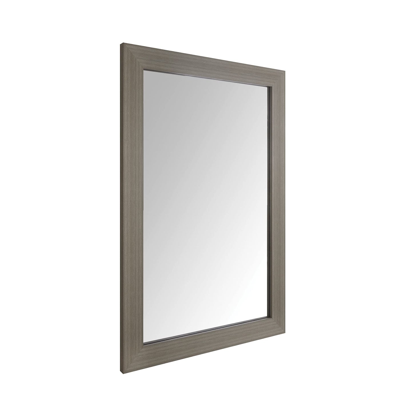  Rectangular Wall Mount Mirror 24" x 36", Wide Trim, White