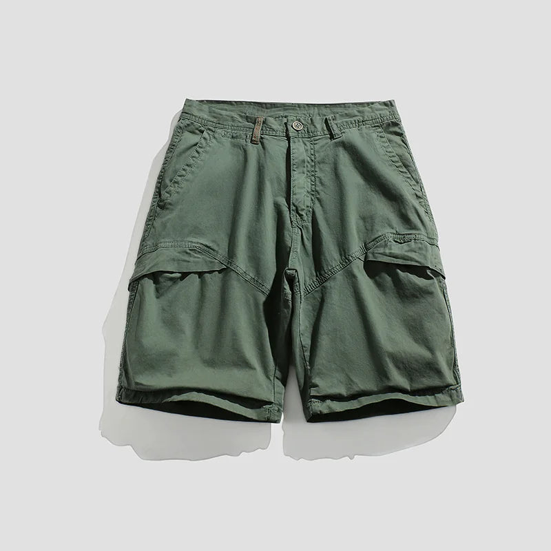 2023 Summer Men Cargo  CottonShorts Mens Multi Pocket Casual Solid Beach Short Spring Mens Jogger Pants Shorts Male Dropshipping