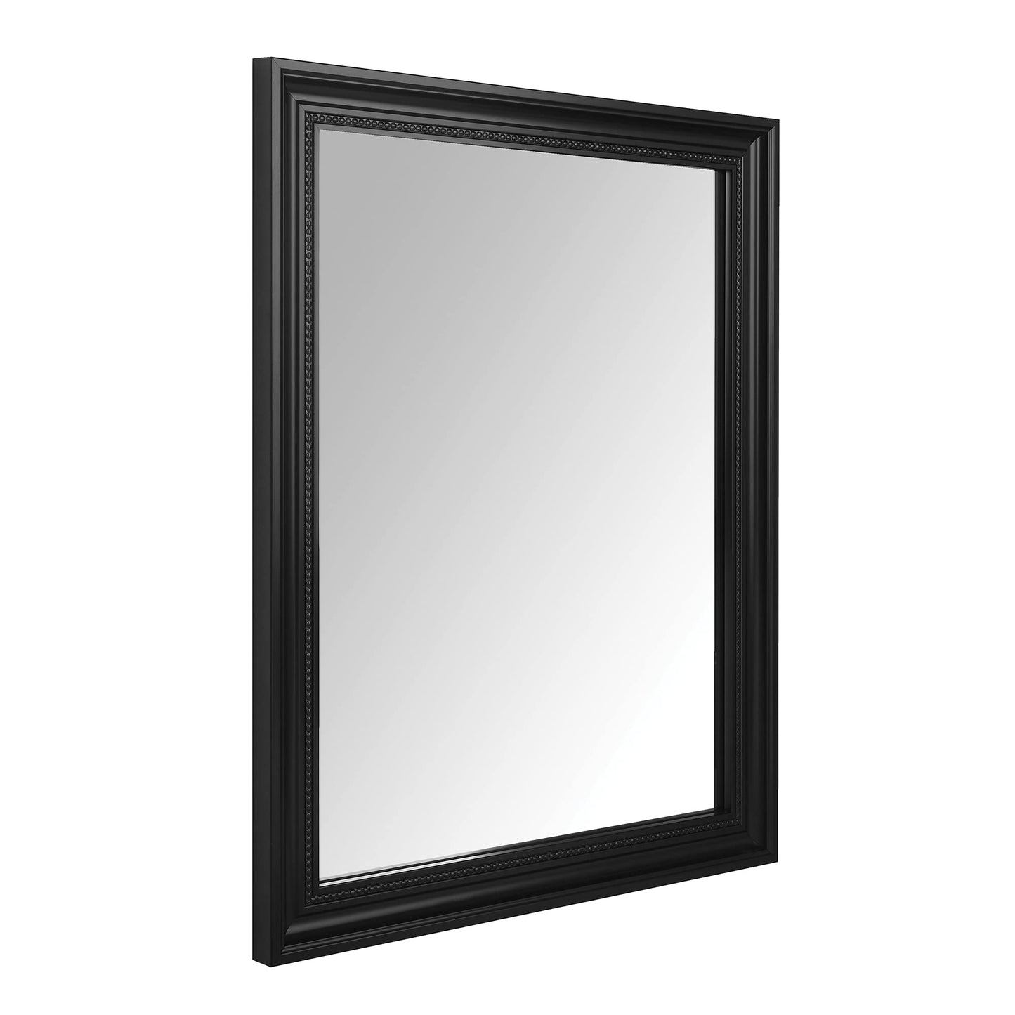 Rectangular Wall Mount Mirror 24" x 36", Wide Trim, White