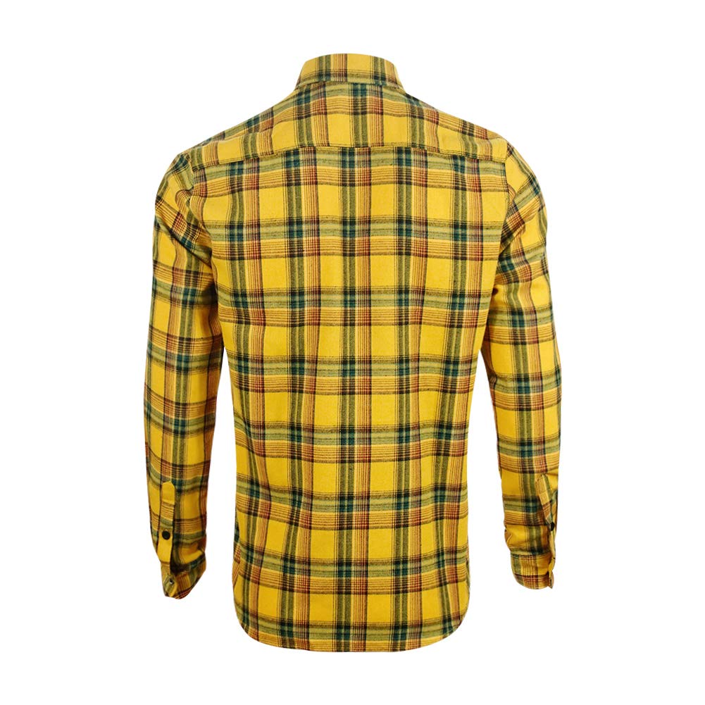 Men's Plaid Flannel Shirts Long Sleeve Button Down Work Casual Shirt