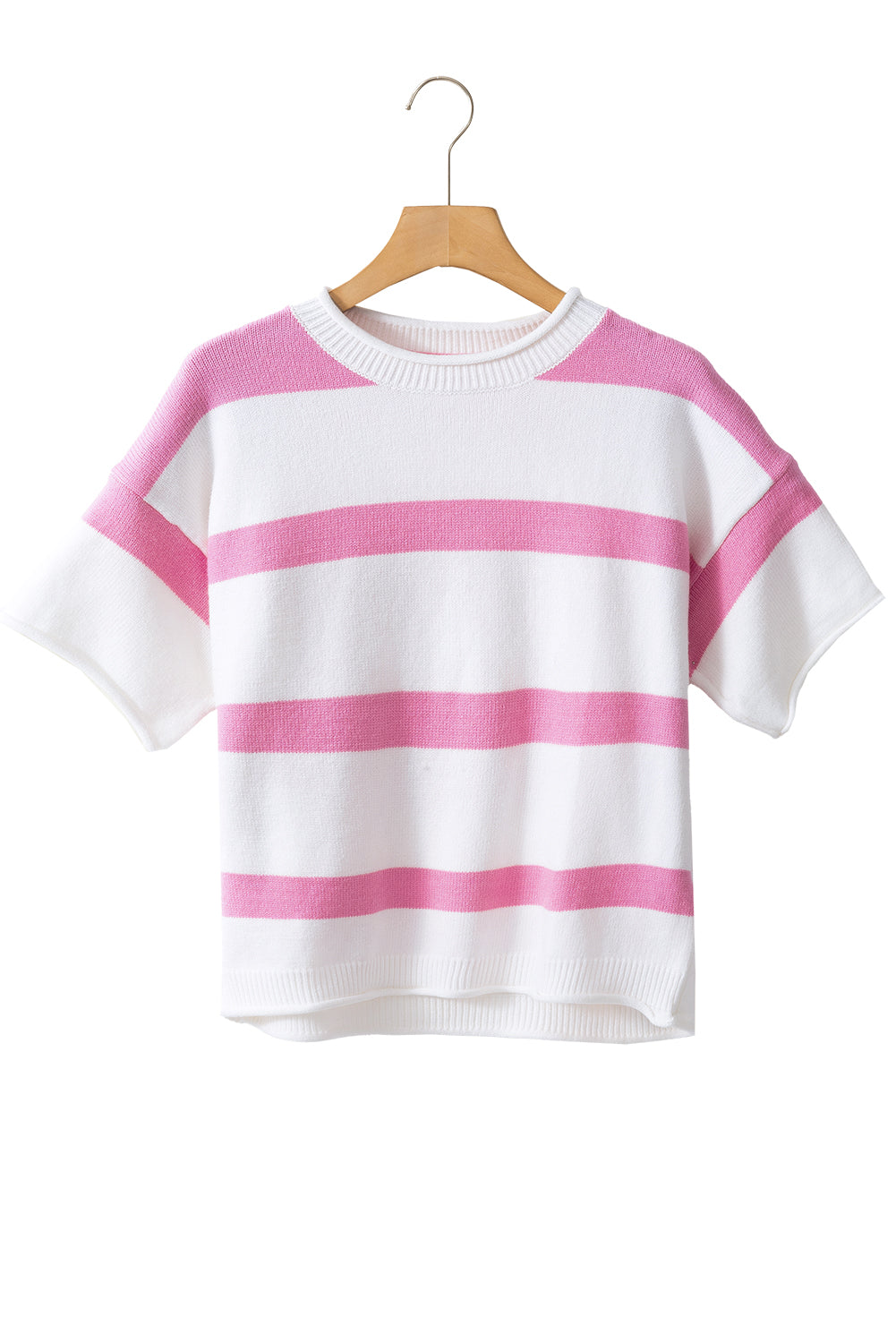 Pink Stripe Drop Sleeve Lightweight