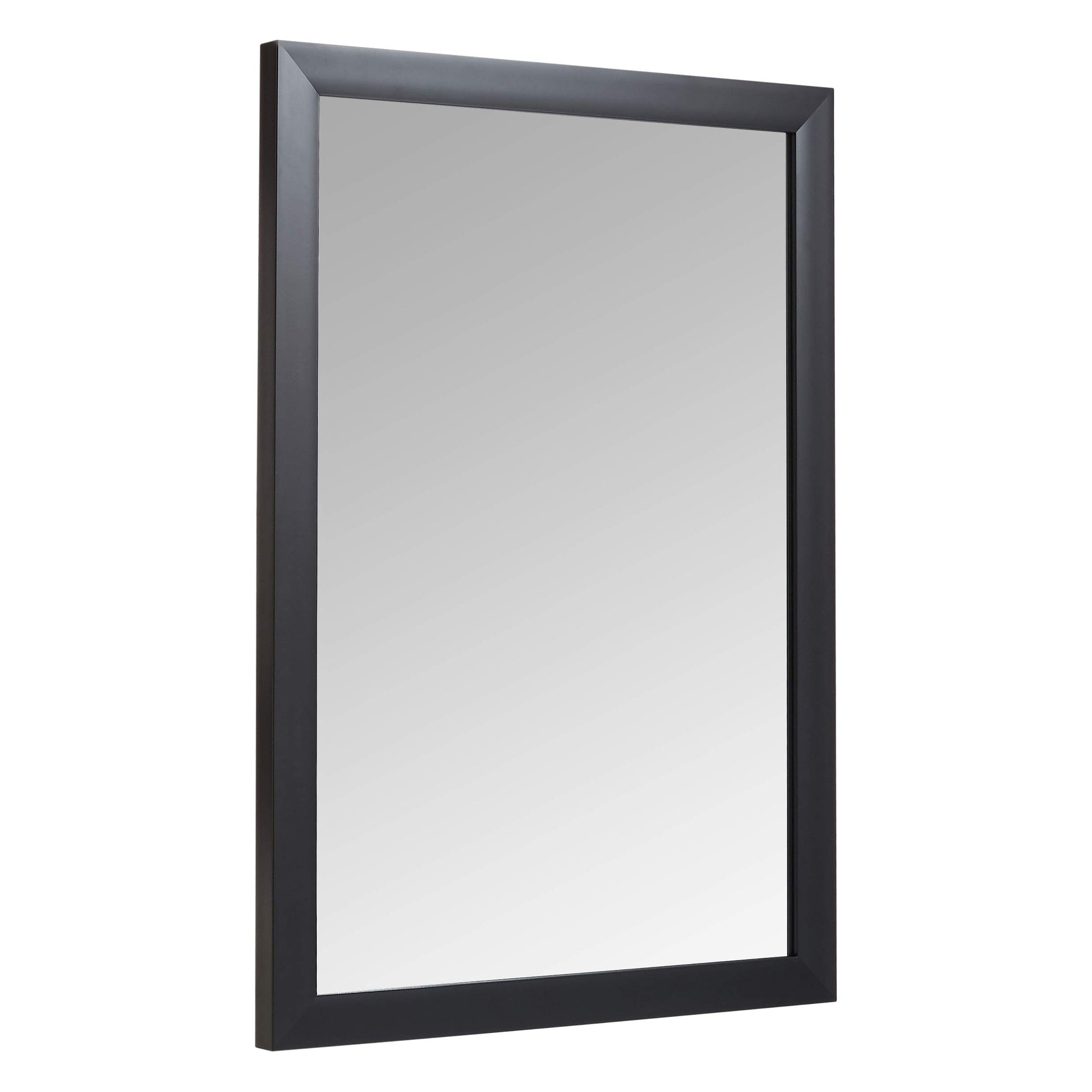  Rectangular Wall Mount Mirror 24" x 36", Wide Trim, White