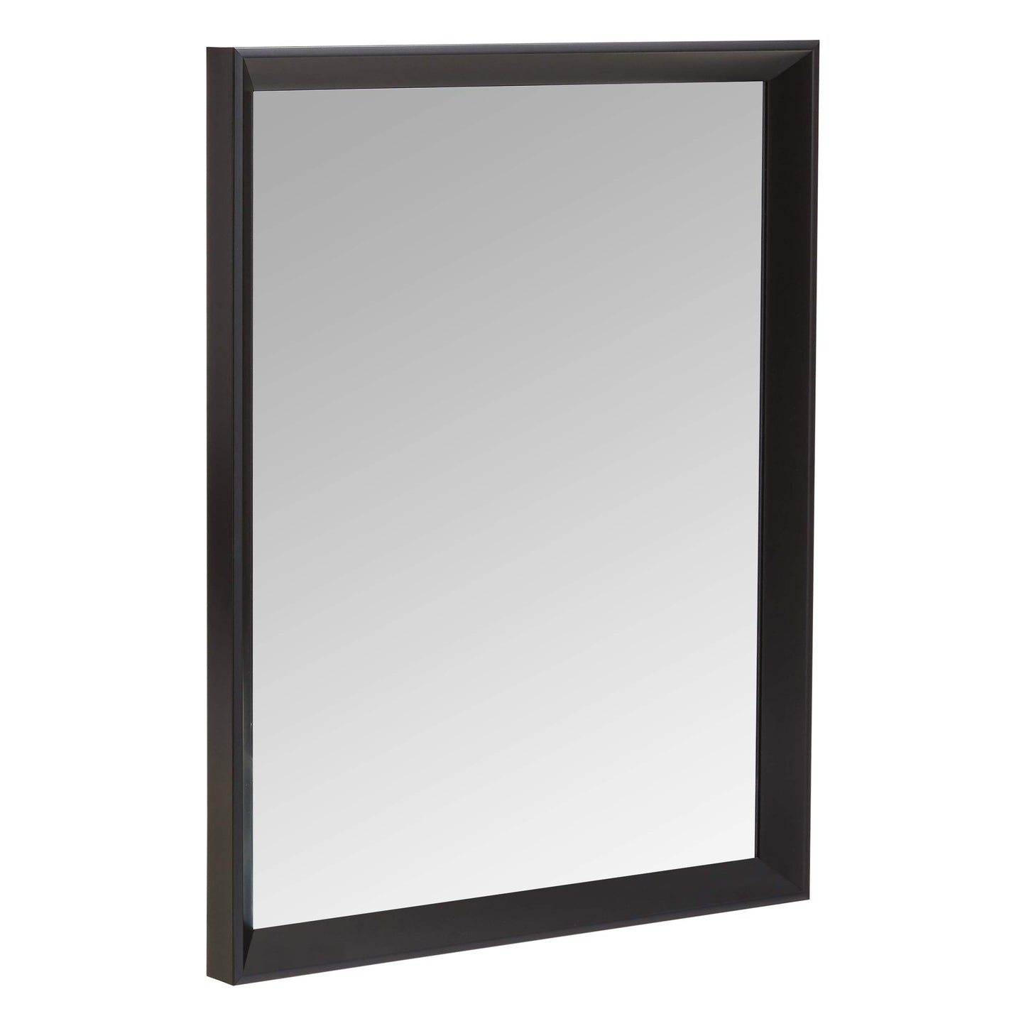  Rectangular Wall Mount Mirror 24" x 36", Wide Trim, White