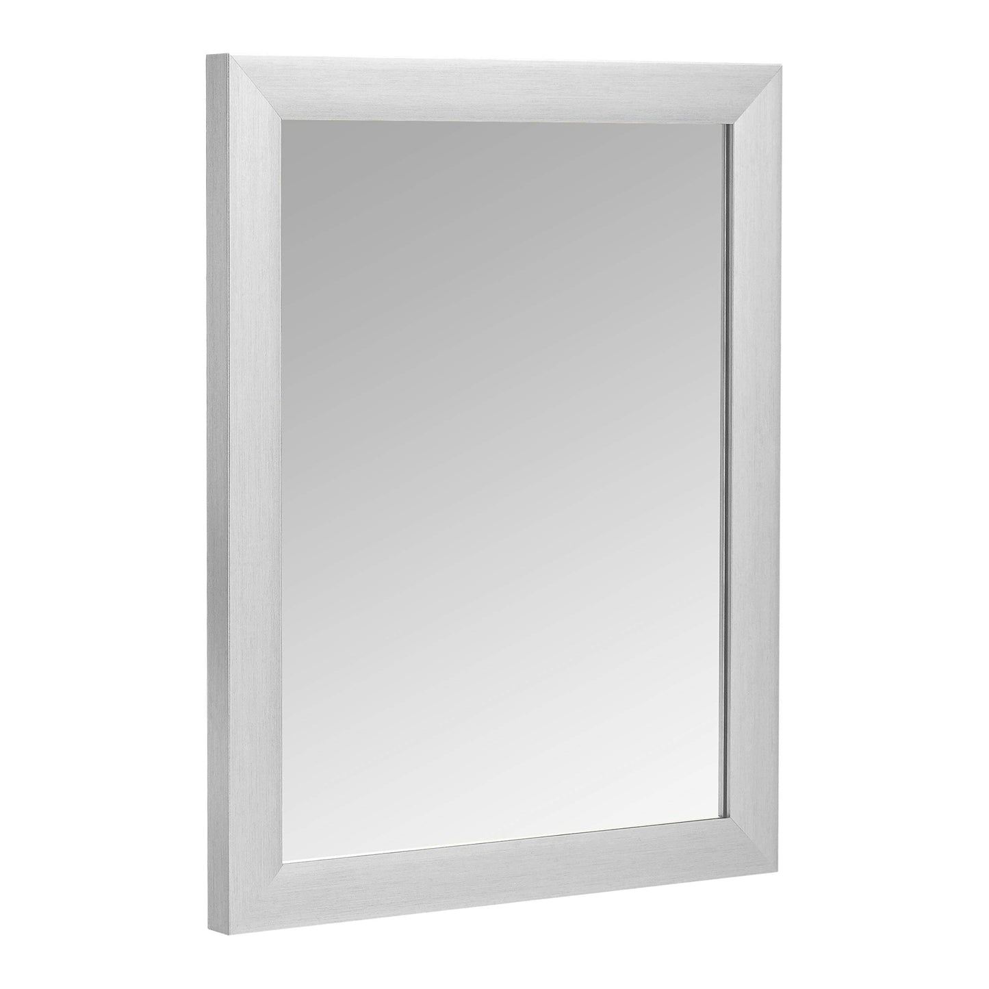  Rectangular Wall Mount Mirror 24" x 36", Wide Trim, White