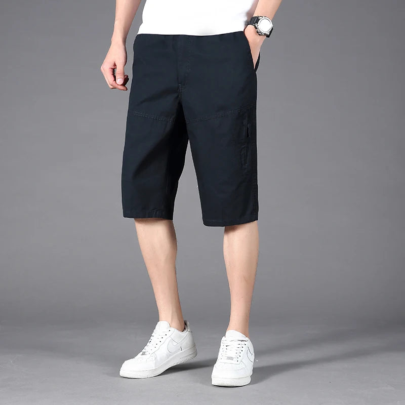 2024 summer new style Men's fashion Shorts Mens Tactical Pants Casual Big Pocket Sports Slacks Cargo Trousers male Size XL-6XL