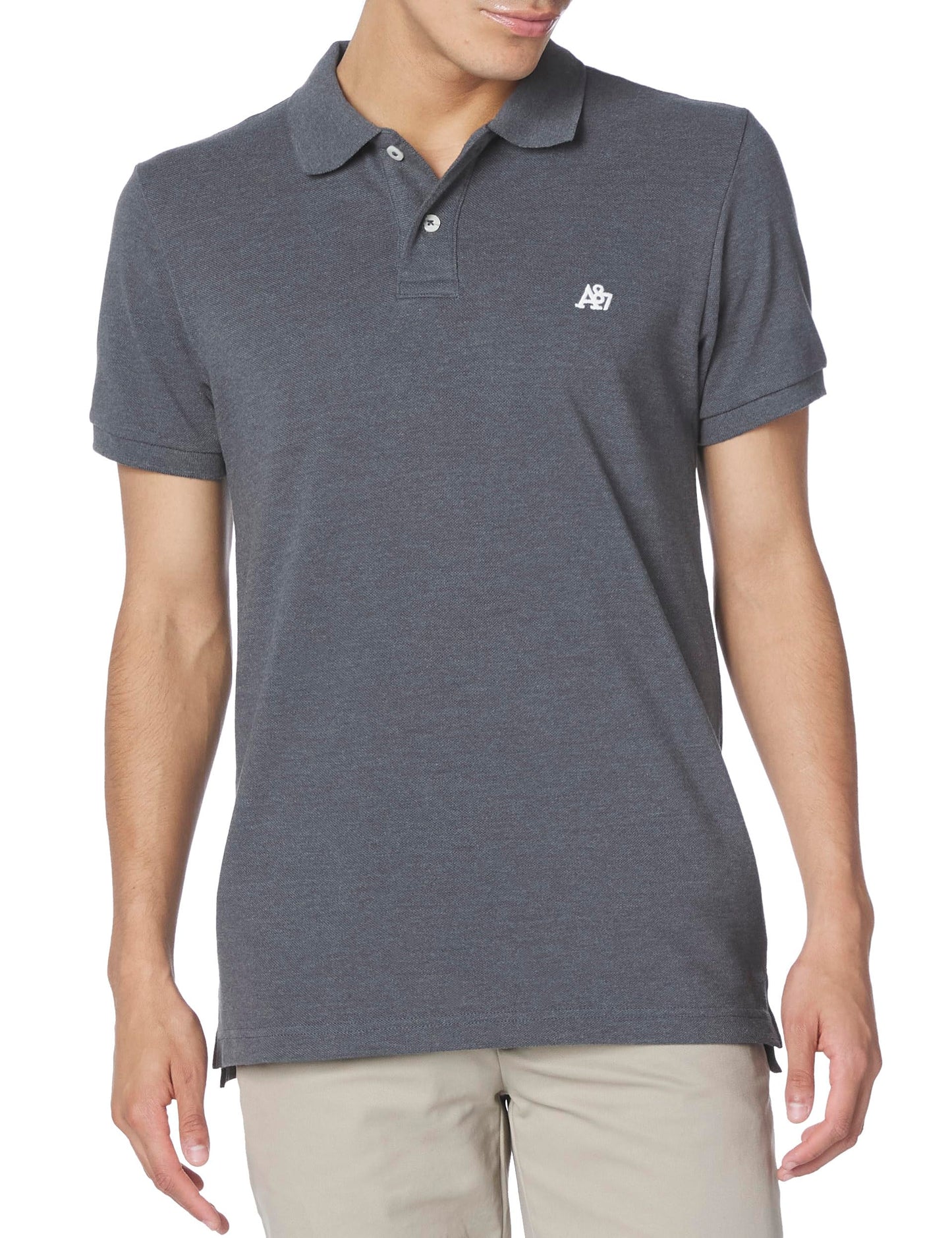 AEROPOSTALE Men's Polo, Deep Navy, Medium