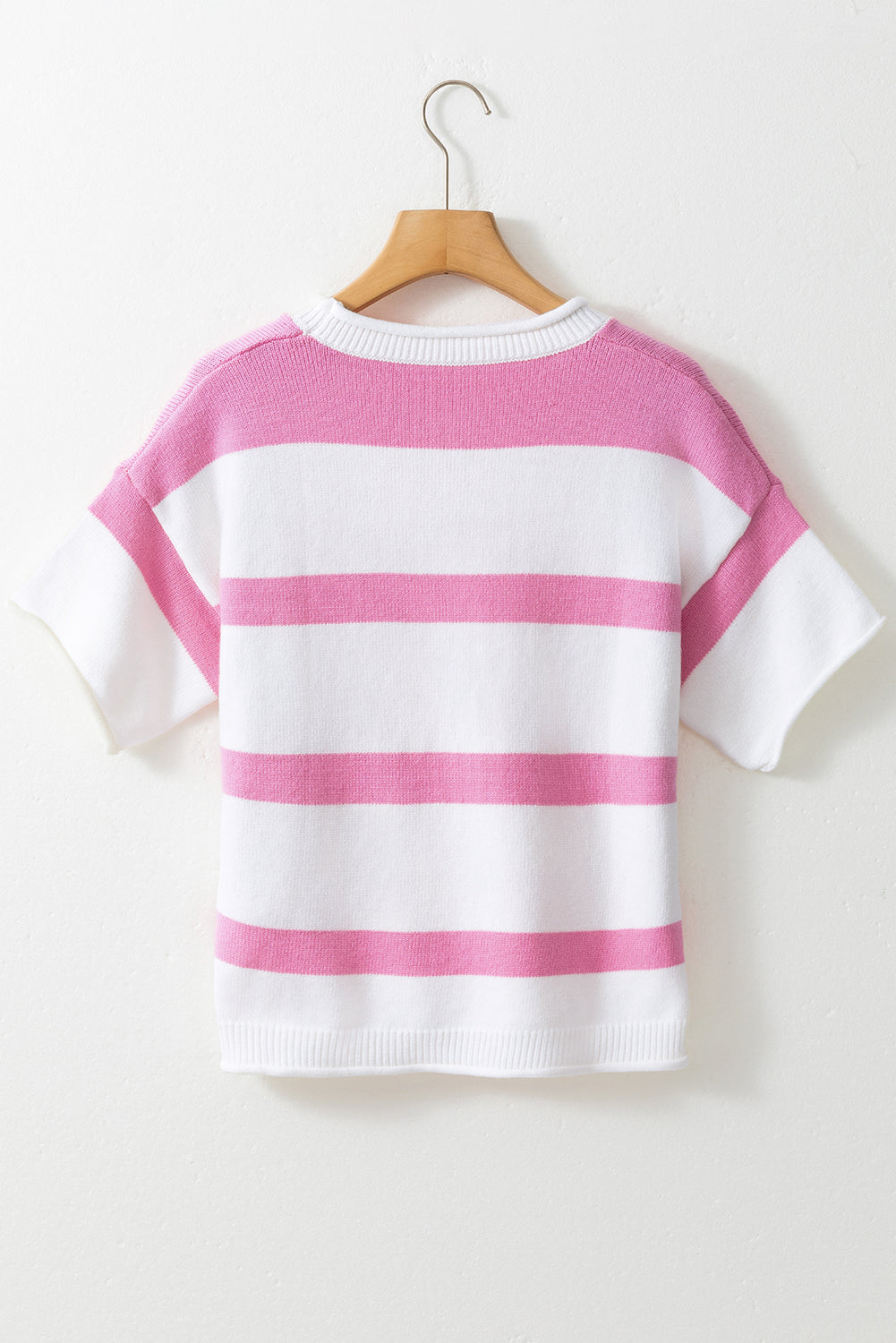 Pink Stripe Drop Sleeve Lightweight