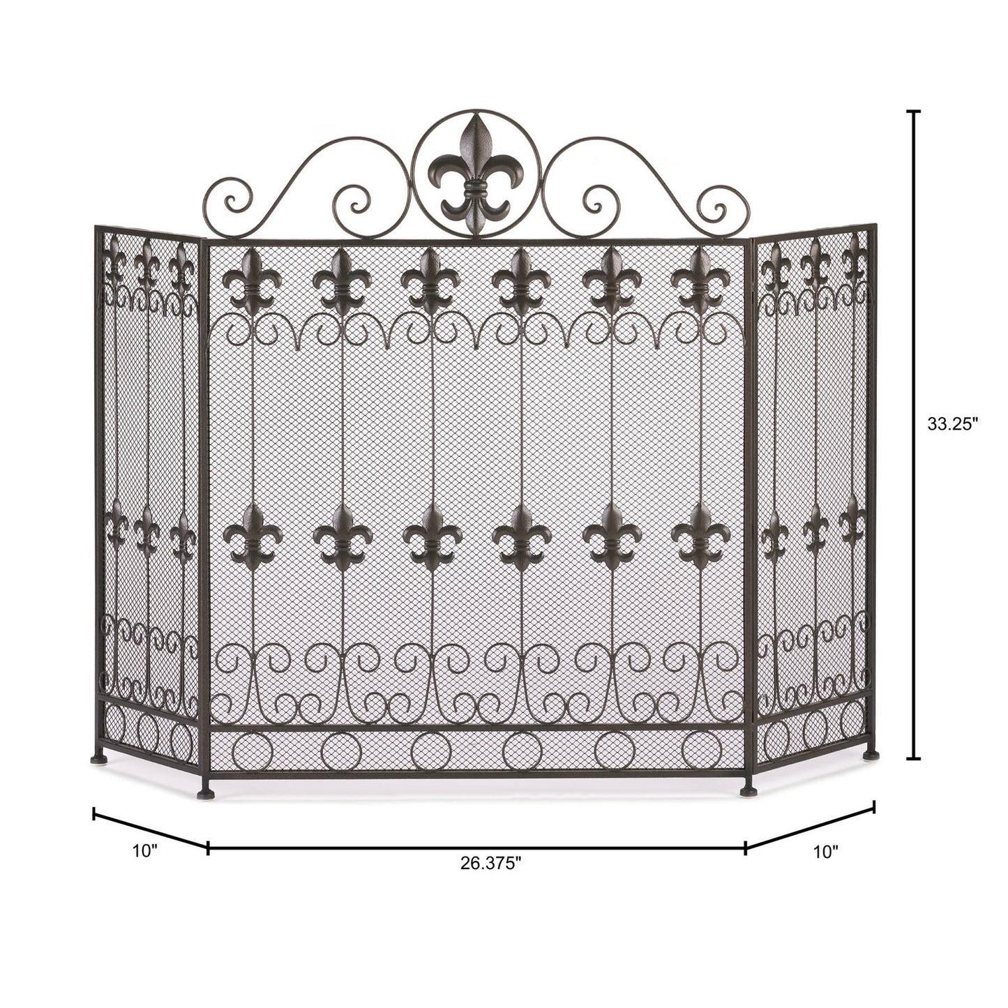 FRENCH REVIVAL FIREPLACE SCREEN