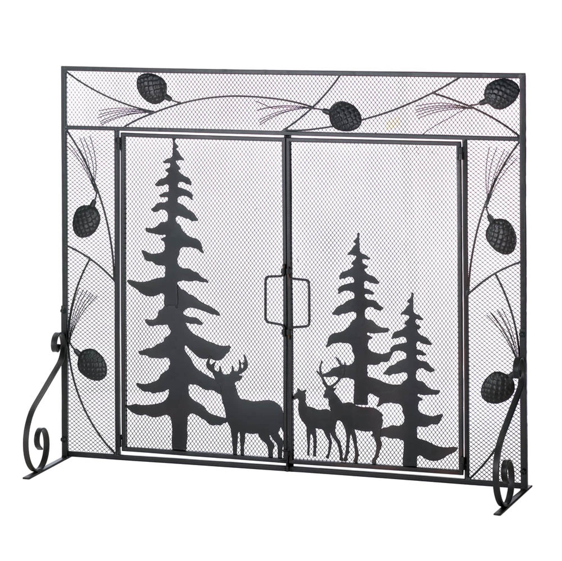 WOODLAND FOREST FIREPLACE SCREEN