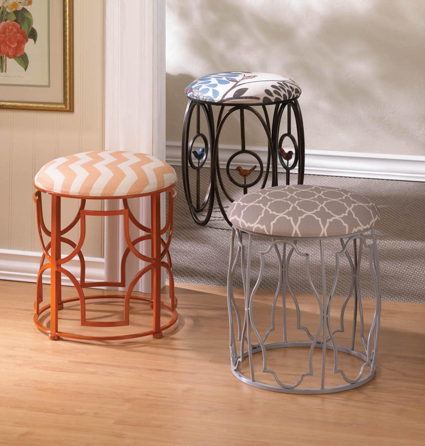 Chic Chevron Stool