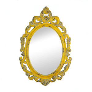 VINTAGE HANNAH YELLOW MIRROR