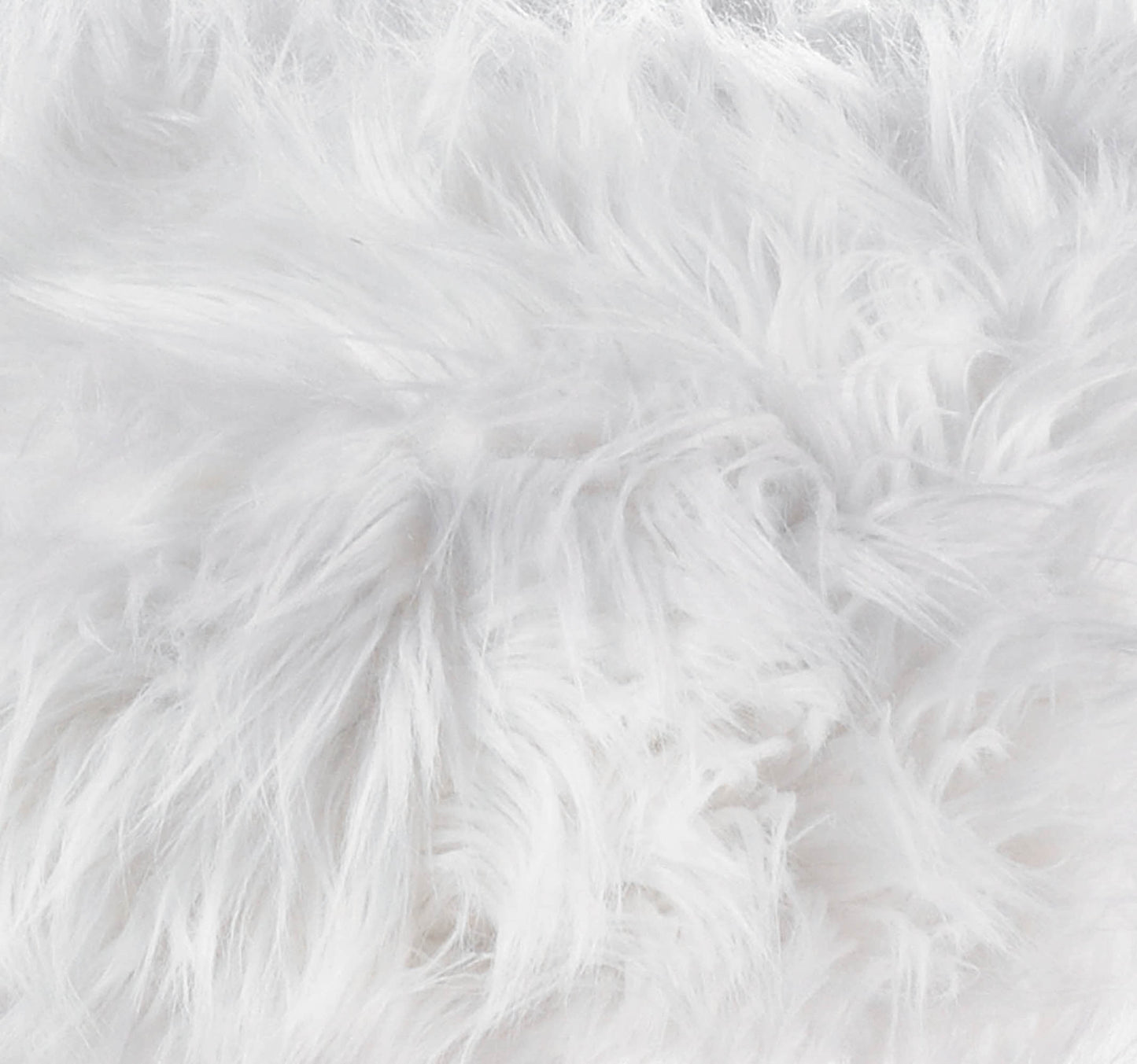 White Faux Fur Stool