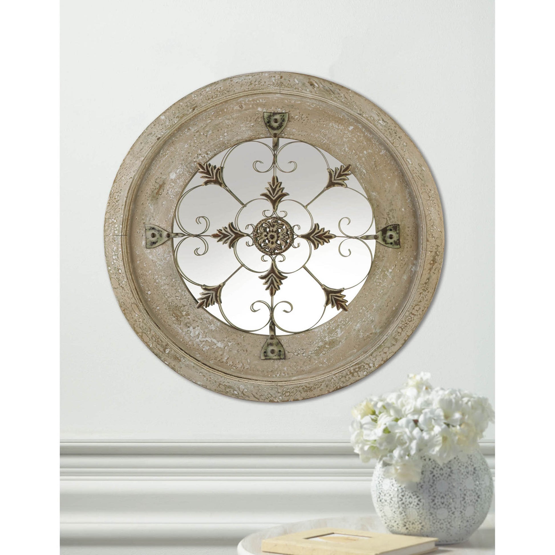 Antique Country Wall Mirror - Accent Plus