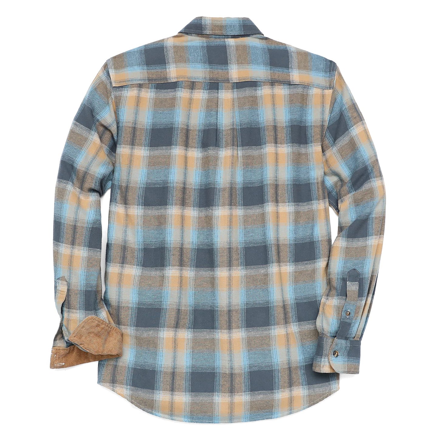 Dubinik® Mens Flannel Shirts Long Sleeve Flannel Shirt for Men Casual Button Down Brushed 100% Cotton Shirt