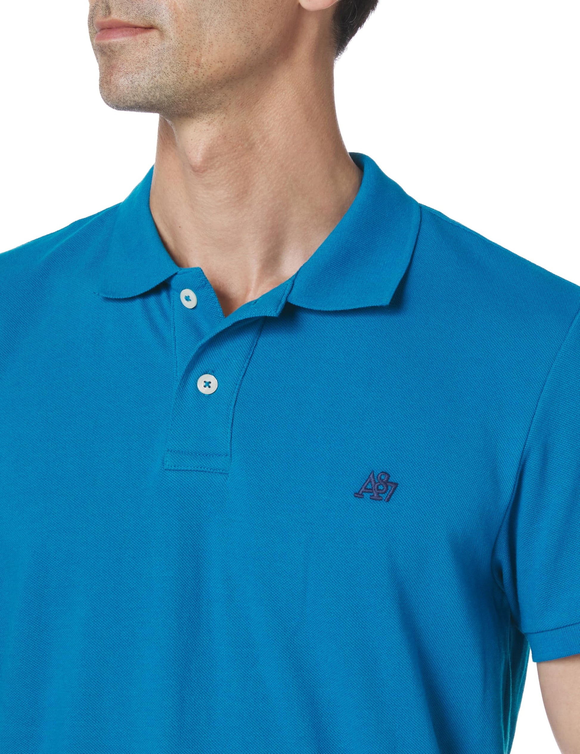 AEROPOSTALE Men's Polo, Deep Navy, Medium