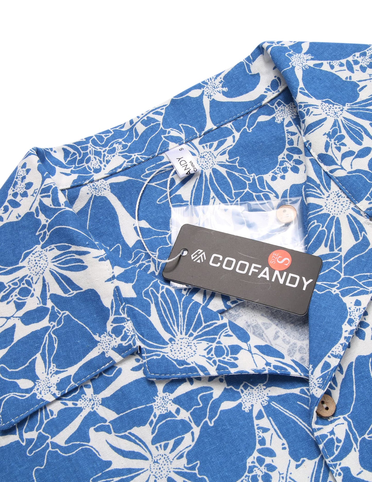 COOFANDY Men's Linen Short Sleeve Shirts Button Down Casual Summer Shirts Front Pocket