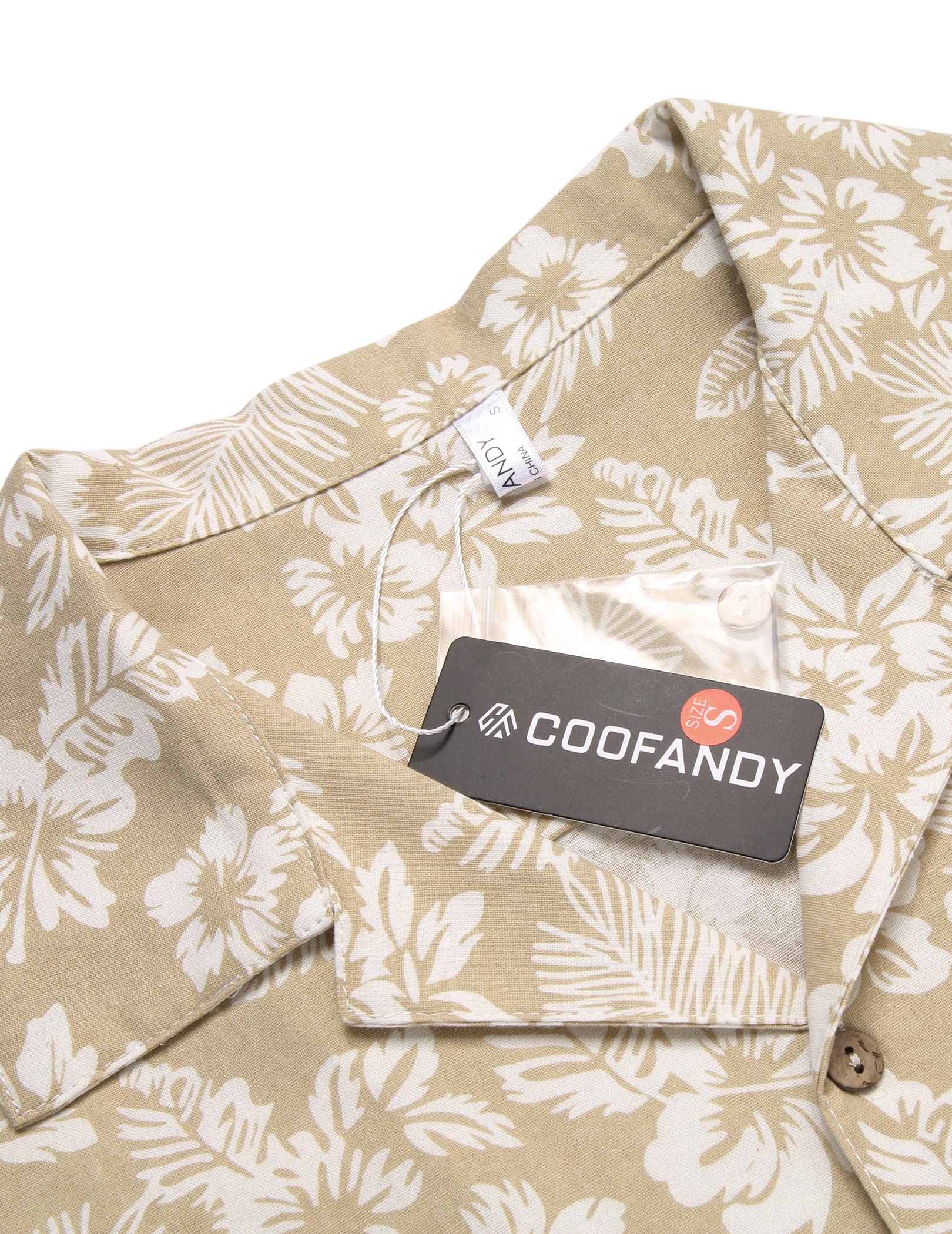 COOFANDY Men's Linen Short Sleeve Shirts Button Down Casual Summer Shirts Front Pocket