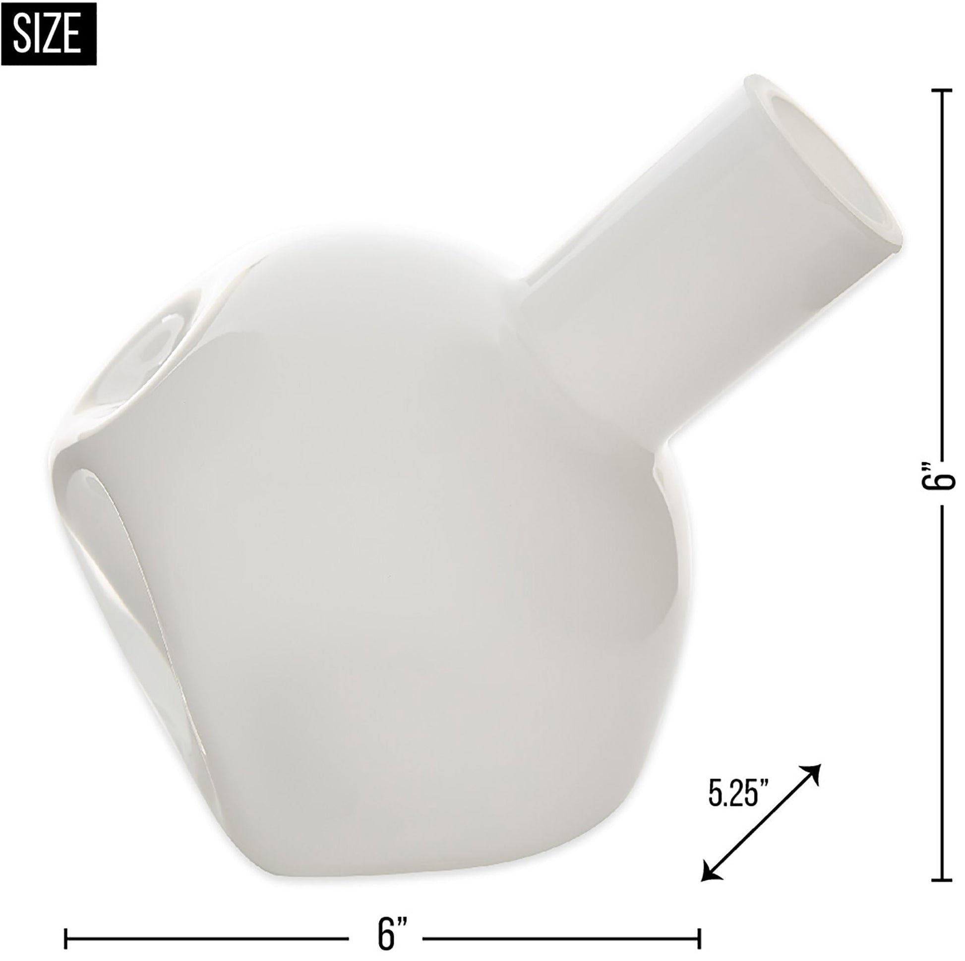 Accent Plus White Abstract Vase - Elegant Home Decor