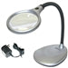 LED Illuminated 2X Magnifying Glass Desk Lamp