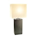 Contemporary Black Leather Table Lamp