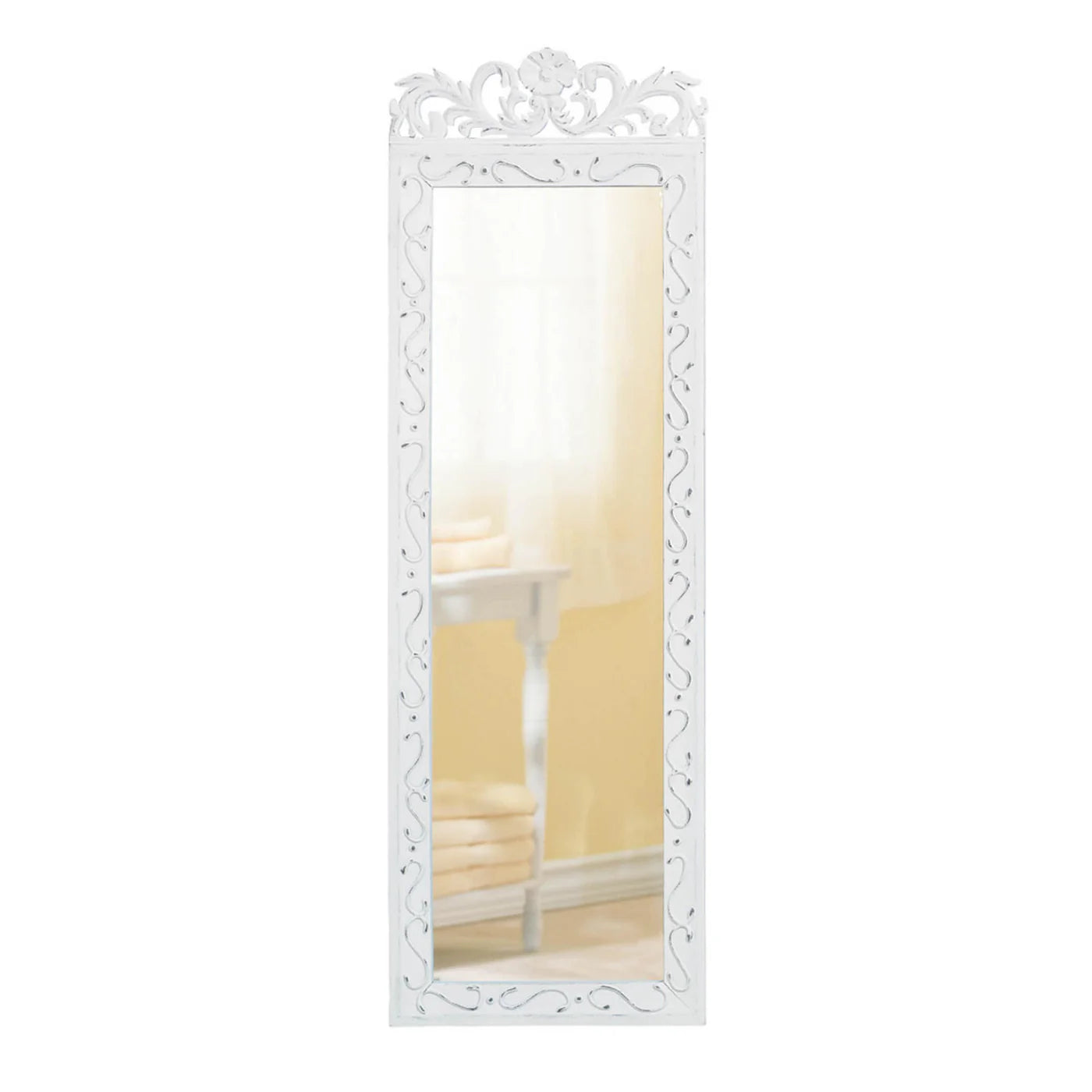 ELEGANT WHITE WALL MIRROR