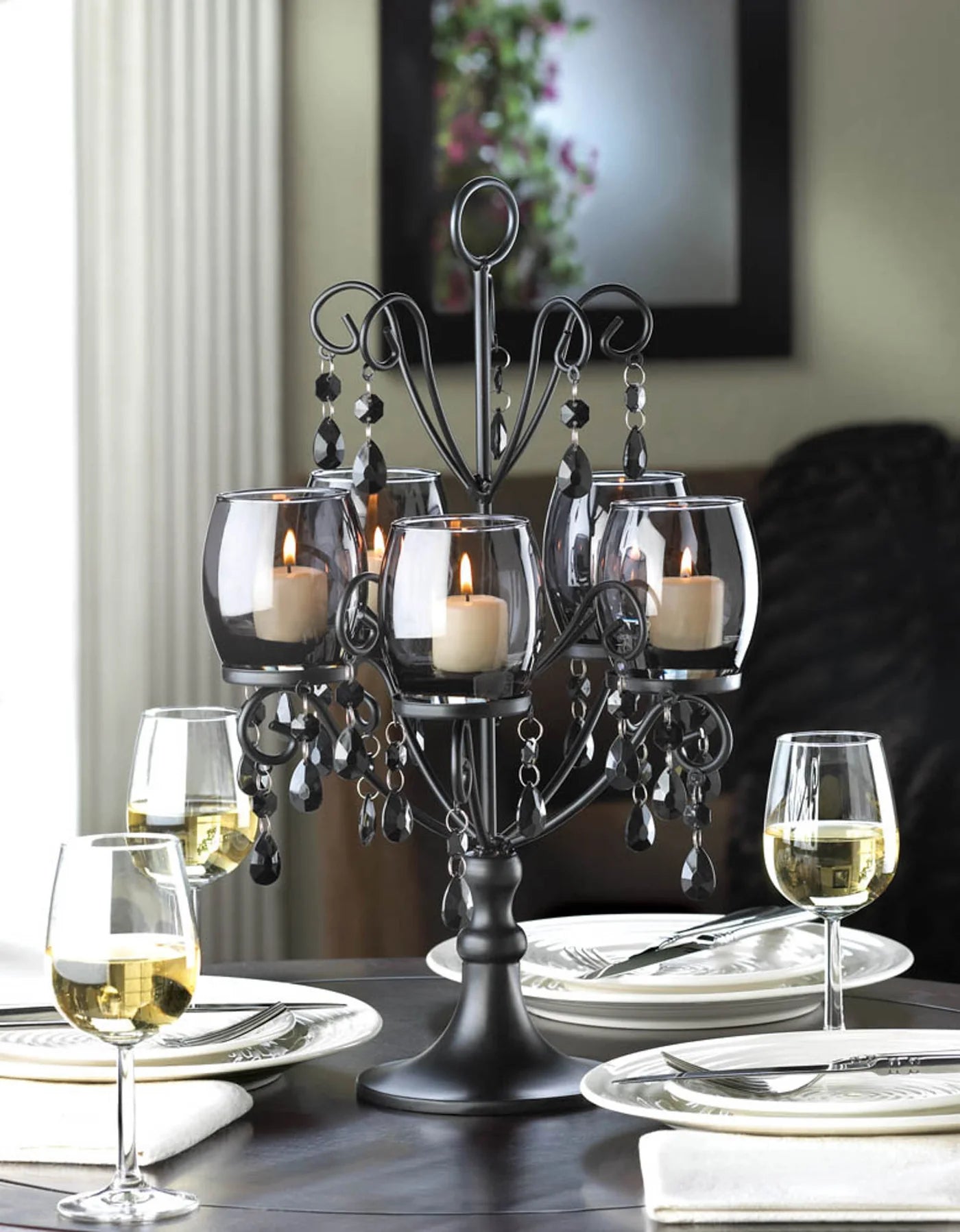 MIDNIGHT ELEGANCE CANDELABRA