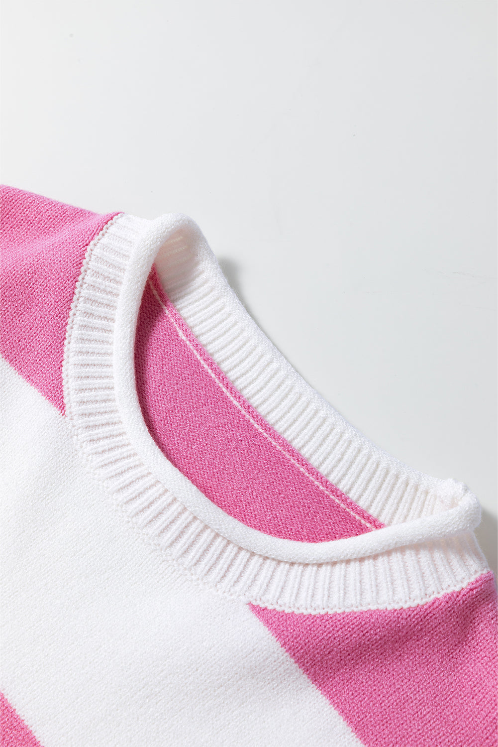 Pink Stripe Drop Sleeve Lightweight