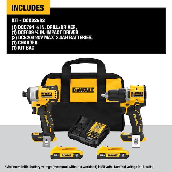 DEWALT Atomic 20V Cordless Combo Kit