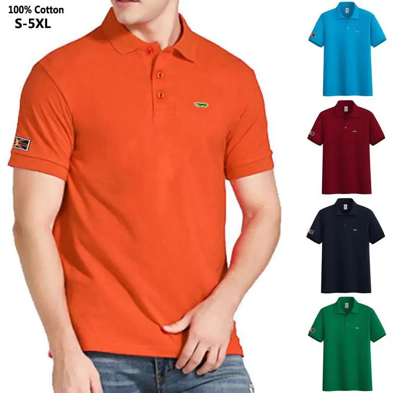 100% Cotton High Quality Summer New-Design Men's Polo Shirt Casual Short Sleeve Polos Hommes Fashion Men Clothing Tops S-5XL