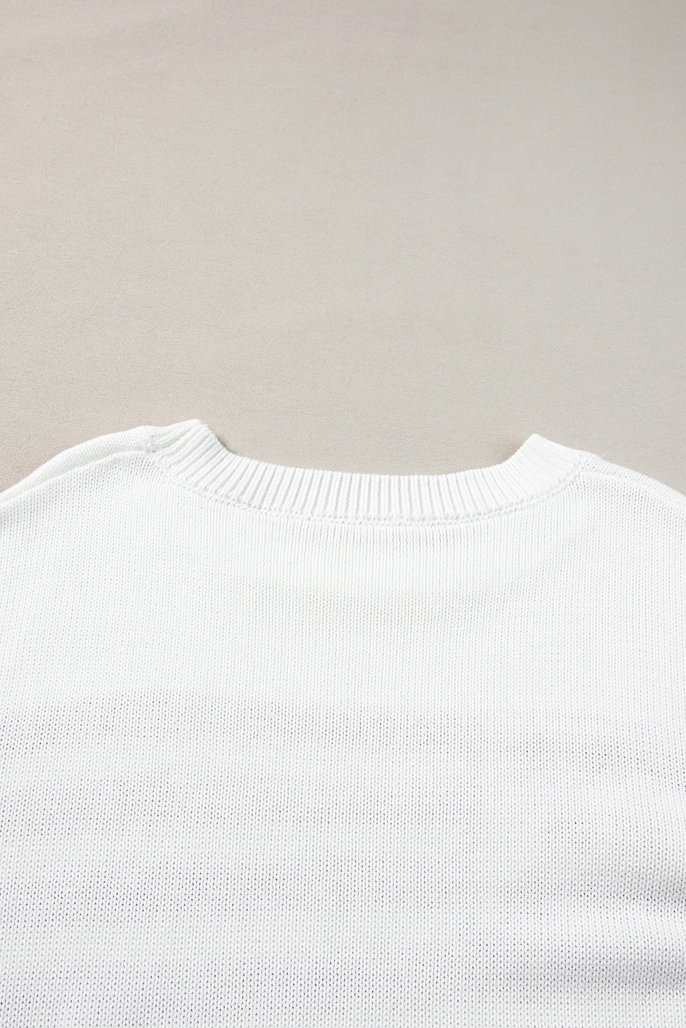 White Twist American Flag Knit Sweater