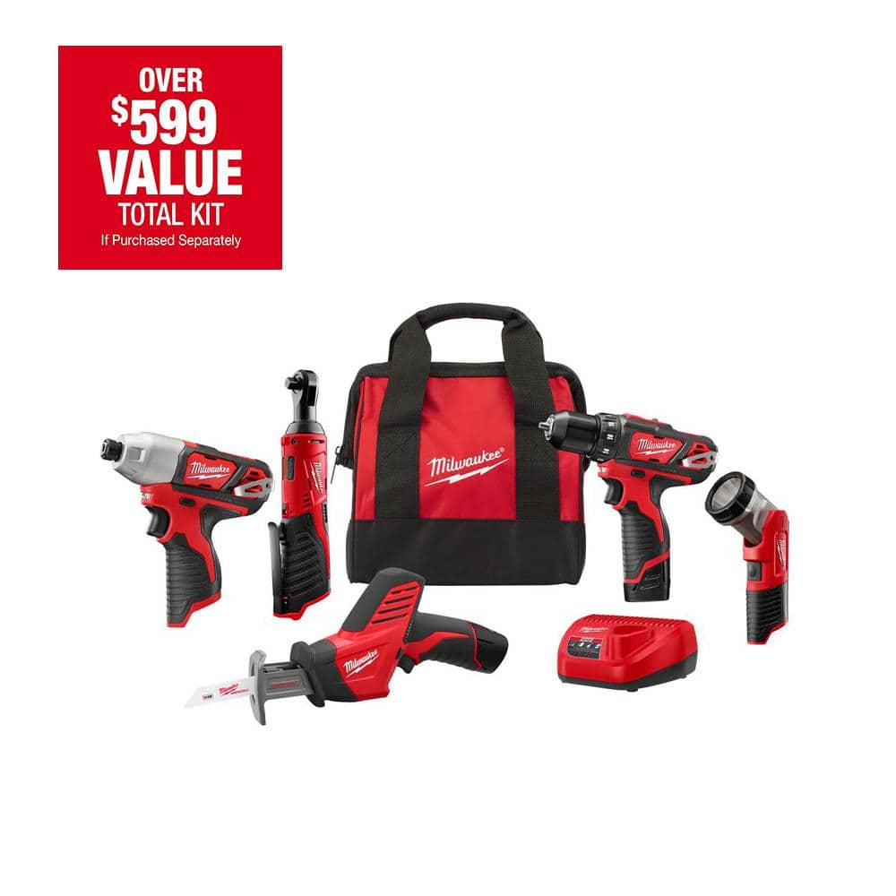 Milwaukee 12V 5-Tool Combo Kit